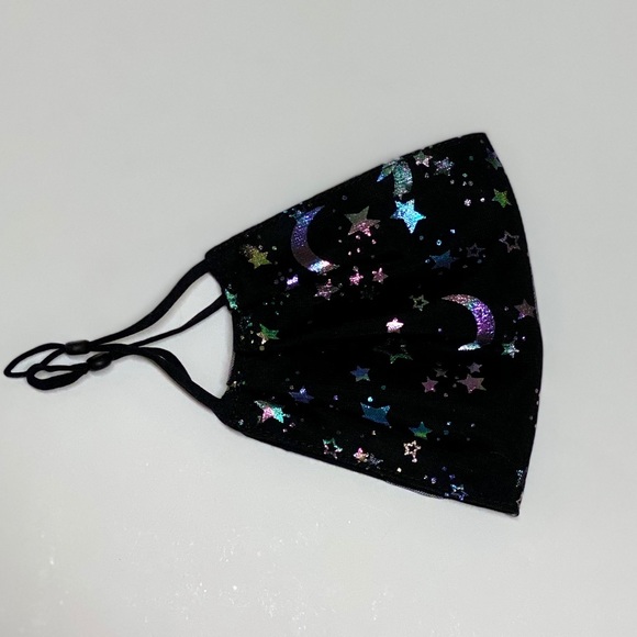 🔥3/$20🔥 Moon & Stars Pattern Mesh Face Mask - Picture 7 of 10